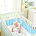 BreathableBaby 4 Sided Cot Mesh Liner in Mist (Blue)