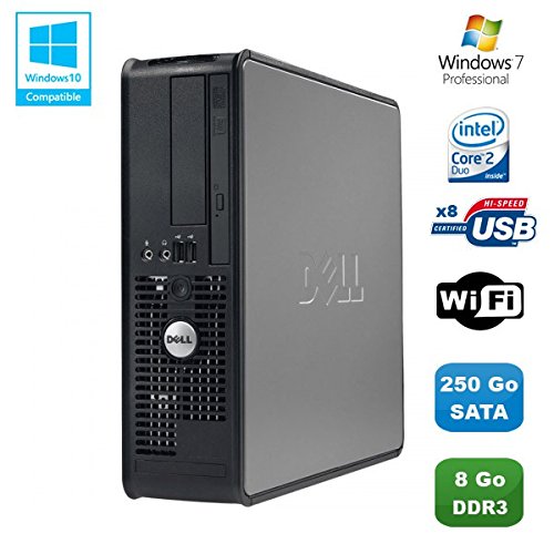 PC Dell Optiplex 780 SFF Core 2 Duo E7500 2,93 GHz 8 GB DDR3 250 GB WiFi Win 7 Pro