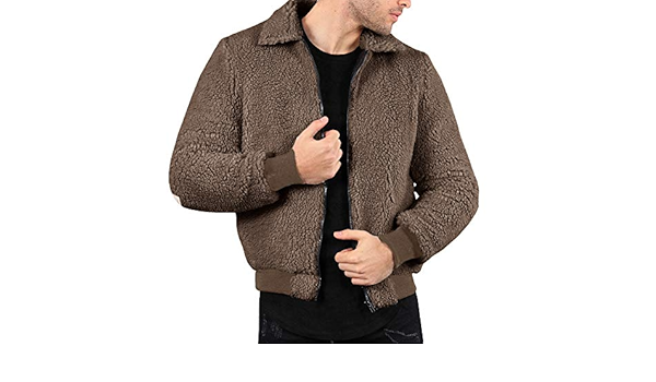 teddy fleece bomber jacket