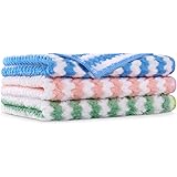 Vicloon Microfiber Cleaning Cloths, 3 Pcs Super Absorbent Microfiber Cleaning Cloths, Reusable Dishcloths, Multipurpose Clean