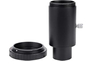 PUSOKEI 1,25-Zoll-Verlängerungsrohr M42-Gewinde-T-Mount-Adapter und T2-Ring kompatibel für DSLR-Kamerafotografie und Teleskopokular