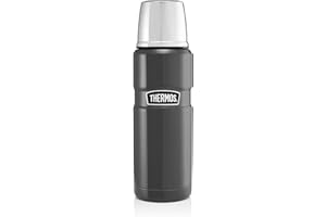Thermos 105032 Stainless King Flask, Gun Metal, 470 ml 7.6 x 7.6 x 24.4 cm