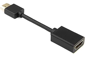 BFQZ 1 PCS HDMI Extension Cable, Hdmi Adapter, HDMIMale to Female Extender Cable, HDMI to HDMIConverter Adapter Cable Compatible for Fire/Roku,TV Stick, Blu-Ray,PS3/PS4, Plug &play (Black)