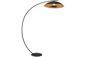 Lindby lampa podłogowa(lampa łukowa)(lampa łukowa) 'Emilienne', styl nowoczesny, m. in. do salonu, jadalni, kolor czarny, metal, żarówka E27