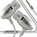 Produktbild Cubot Dinosaur - Premium Qualität aus Aluminium in Ear Ohrhörer Stereo Freisprecheinrichtung Kopfhörer In-ear -Kopfhörer Kopfhörer mit integriertem Mikrofon Mic & On-Off -Button (White)