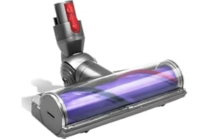 QiNu Brosse Motorisée électrique Turbo pour Dyson V10 Accessoires de Rechange Brosse à Sol électrique pour Dyson V11 Acessoire de Brosse Turbo pour Dyson V7 V8 V10 V11 V15 SV10 SV11 SV12 SV14