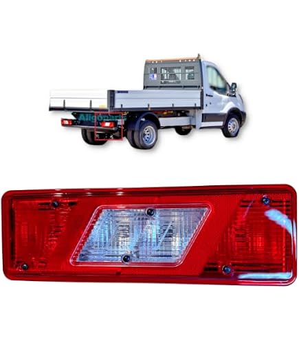 CDM Smoke Lens Rear Tail Light Lamp Pair For Ford Transit Tipper Cab Pickup 2013-2022