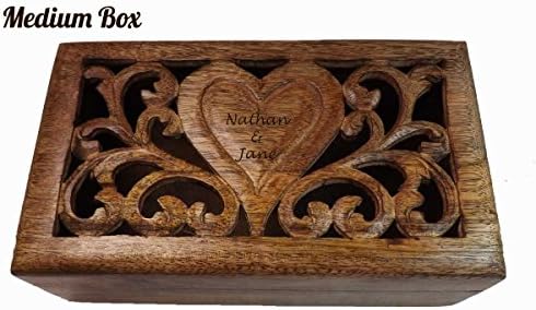 You Name It Personalised Carved Wooden Keepsake Box, Great for Birthday's, Anniversarys