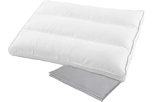 Aisawate Toddler Pillow with Pillowcase - Soft Cotton Kids Travel Pillow - Machine Washable Three-Dimensional Cot Pillows for Toddlers - Junior Pillow for Toddler Cot