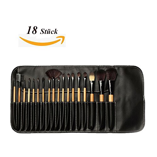 Newrora 18 Stücke Make-up Pinsel Set Professionelle Lidschatten Eyeliner Gesicht Pulver Blush Bürsten mit Tasche und Tasche - 6