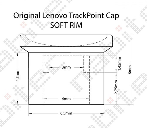 Original IBM, Lenovo ThinkPad TrackPoint-Kappe / Cap „Soft Rim“ - 2