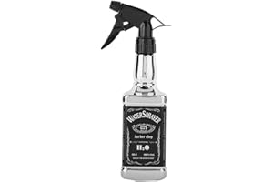 SHANRYA NITRIP 500ml Parrucchiere Spray Bottle Salon Barber Hair Tools Home Giardinaggio Acqua Spruzzatore(Argento)