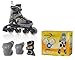 Produktbild Rollerblade Kinder Skates Spitfire Combo, schwarz/orange, EU 38-32/UK 10-13,5, größenverstellbar