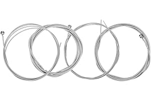 ZLXHDL cuerdas para bajo eléctrico 4 cuerdas (1,0-2,5 mm) – juego de cuerdas de acero niquelado, cuerdas bajo electrico resistentes al óxido, 120 cm, sonido profundo y claro