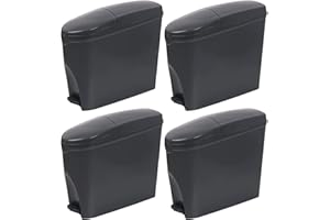 Pro-Kleen Sanitary Bin 20L Slimline Washrooms Toilets Hygienic Disposal Pedal Container Bins for Female Ladies And Baby Hygiene Products - 4 x 20 litres Bins (Grey)