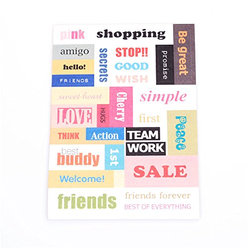 GAOHOU®Hi-elec 6 ermutigen Album Sammelalbum Kalender Tagebuch Planer Karte Sticker Aufkleber Dekor - 2