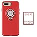 Produktbild YUEER IPhone 8 Fall IPhone 7 Fall IPhone 8 Plus Fall IPhone7 Plus Fall Tropfen Mit Ringen Eine Halterung Magnetauto,Red-iPhone8plus