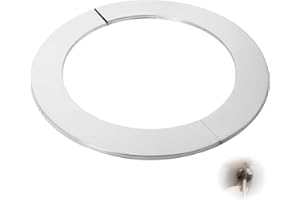 Flewdart 1pcs Rosace cheminée 150mm-160mm Murales en Acier Inoxydable, rosace conduit tuyau 150 mm-160 mm diametre 162 x 222 x 5mm Résistant à la Chaleur pour Chaudières (160mm 1pcs)