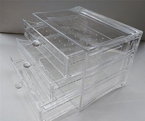 Staubfrei, Acryl klar Ohrring Display Ständer Organizer Halterung Ohrring Ohrstecker Aufbewahrung - 7