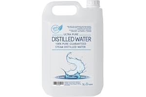 UK GROW Premium Purified Water - Distilled - 10L - High Purity Water (Distilled, 10Ltr)
