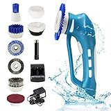 Cordless Power Scrubber Cleaning with 8 Brushes Rechargeable Battery Household h