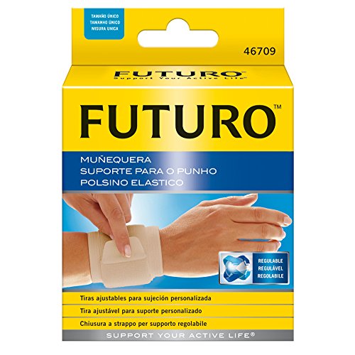 Futuro Sport Tutore Polsino Elastico per Polso Destro/Sinistro, Taglia Unica, 14.0 - 24.1 cm, Beige