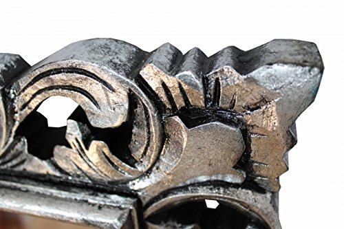 Edler Barockspiegel Holz silber antik 120cm x 60cm - 5