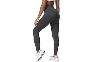 Merlvida Cintura Alta Leggins Deportivos Mujer Push Up Elástico Leggings Mujer Sin Costuras Mallas Deporte Mujer Slim Mayas Deportivas Control de Barriga Ropa Deportiva Pantalones Mujer Yoga Fitness