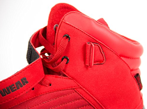 Gorilla Wear Bodybuilding Schuhe High Tops Schwarz und Rot - 5