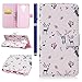 Produktbild FESELE Bunt Lederhülle für [Huawei Mate 9], Muster Ledertasche für Huawei Mate 9 Mädchen Männer, Leder-Mappen-Kasten Leder Bookstyle Hülle Handytasche Wallet Flip Case Cover mit Standfunktion und Karte Halter Magnetverschluss Brieftasche Hülle Schutzhülle Case für Huawei Mate 9 + Blau Eingabestift-Pink Pflaume Blume,Hirsch