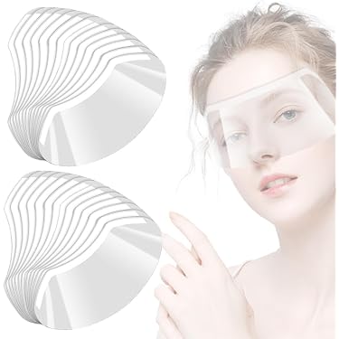 VSERA PROTETTVA FACCALE TRASPARENTE SCUREZZA SCHERMO CON 10