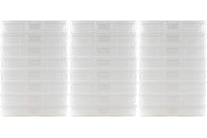 novelinks boîte Photo 4 "x 6" boîte de rangement photo - boîte de gestion de photos boîte de rangement photo - paquet de 24 (transparent)