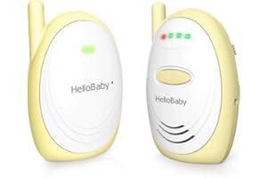 HelloBaby HB168 Baby Monitor Audio Digitale con Portata Fino a 1000 Piedi (Giallo)