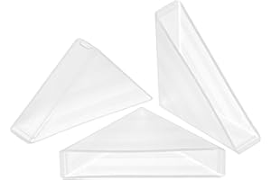 sourcing map 8Pcs Plastic Corner Protectors 9x50mm Right Angle Shape Glass Corner Guards Cushion for Corner Protection of Glass, Mirror, Tile, White