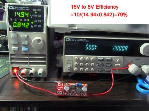 DROK® DC-DC-LM2596 einstellbarer Spannungsregler , 4.5-28V zu 1.3-25V Buck Converter Spannungsstabilisator Modul, Step Down Converter mit blauem LED-Digitalanzeige Voltmeter - 8
