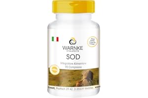 SOD in polvere compressa 2000 F.I.P. - 90 Compresse - Superossido Dismutasi | Warnke Vitalstoffe - Qualità da farmacia tedesca