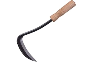 Wanggang Gardening Draîchement Drapeaux Nejiri Kama Kama Sharp Acier Blade et poignée en Bois