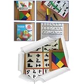 Esmay Ahşap Kare Tangram Renkli Zeka Oyunu 7 Par&ccedil;a 17x17cm gnsRKFaz2988