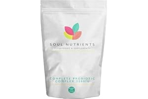 SOUL NUTRIENTS Bio Culture Probiotics Complex - 40 Billion CFU 15 Active Bacteria Strain- 90 Capsules- Best Probiotic Supplement- Gut Health- Leaky Gut- Amazing Gut Health- Repair, Replenish & Restore- Gut Cleanse