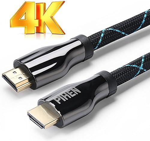 PIHEN 5m UHD HDMI 2.0 Cable | 4K @ 60Hz/2160p/4:4:4 (High Speed) with Ethernet | ARC and CEC | Deep Color | fully HDCP compliant/HD Ready/3D TV/Playstation 4 Pro/Nintendo Switch