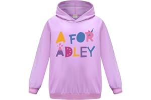 OAIXIUR Adley Merch Kids Sweatshirts Fashion Letter Graphic Printing Hoodies for Girls