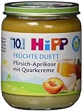 Hipp Pfirsich-Aprikose mit Quark-Creme