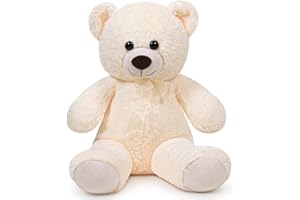 FAVOSTA Orsetto Grande 60 cm Peluche Giocattolo Morbido Orsetto Regalo Vacanze Bianco