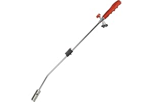 ROTHENBERGER Industrial Unkrautbrenner Unkrautvernichter, Gasbrenner mit Piezozündung, Abflammgerät Brenner Flamme regulierbar, Grillanzünder (ohne Gas zur Verwendung mit Gas Bajonett) 1500003637