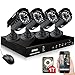 Produktbild ZOSI CCTV Outdoor HD 720P Videoüberwachung Set 8CH 720P DVR Rekorder mit 4 x 720P Außen Tag Nacht Überwachungskamera System, 1TB Festplatte, 20M Nachtsicht