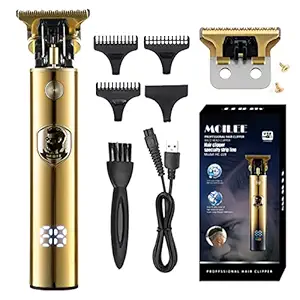 Professional Hair Clippers for Men Cordless Barber Clippers T-Blade Trimmer Zero Gapped Detail Liners Haircut & Grooming Kit for Men Rechargeable LED Display