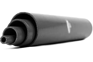 NOVANOX GERMAN ENGINEERING NovaNox® - Tubo per radiatore in silicone, 0,1 m, 0,25 m, 0,5 m, 1 m, dimensioni a scelta, colore: nero, lunghezza tubo: 0,5 m, diametro interno: Ø 51 mm x 61 mm