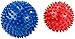 Price comparison product image Newgen Medicals Massage Balls: 2 Massage Balls with Knobs for Reflexology and more, Diameter 9 x 7.5 cm (Massage Ball with Knobs)
