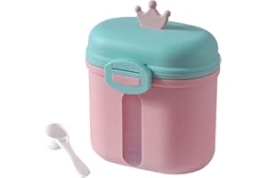 JIAHUADE Dispensador de Leche en Polvo,Dispensador de Fórmula para Bebés,Hermético Caja de Leche en Polvo para Alimentaci,Contenedor Dispensador de Fórmula Portátil para Viajes