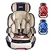 Produktbild XOMAX XL-518 Kindersitz mit ISOFIX I mitwachsend I 9-36 kg, 1-12 Jahre, Gruppe 1/2/3 I 5-Punkt-Gurt und 3-Punkt-Gurt I Bezug abnehmbar und waschbar I ECE R44/04 I beige/grau/schwarz